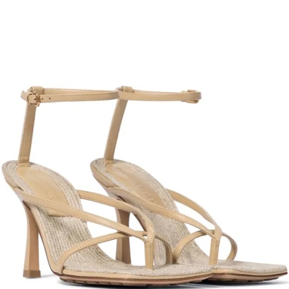 Bottega Veneta Raffia Stretch Heel - Size 36.5